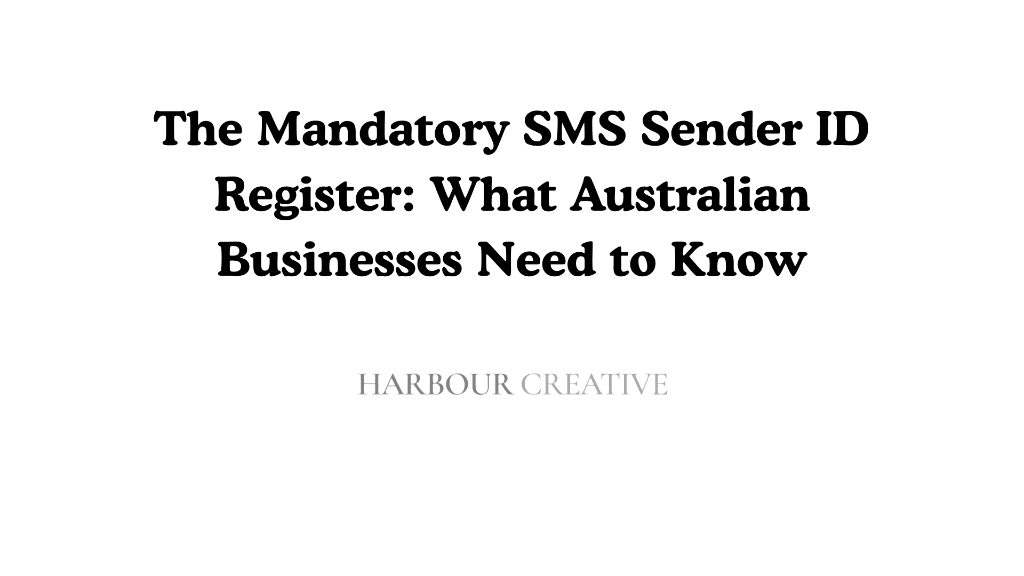 Mandatory SMS Sender ID Register: 2026 ACMA Guidelines